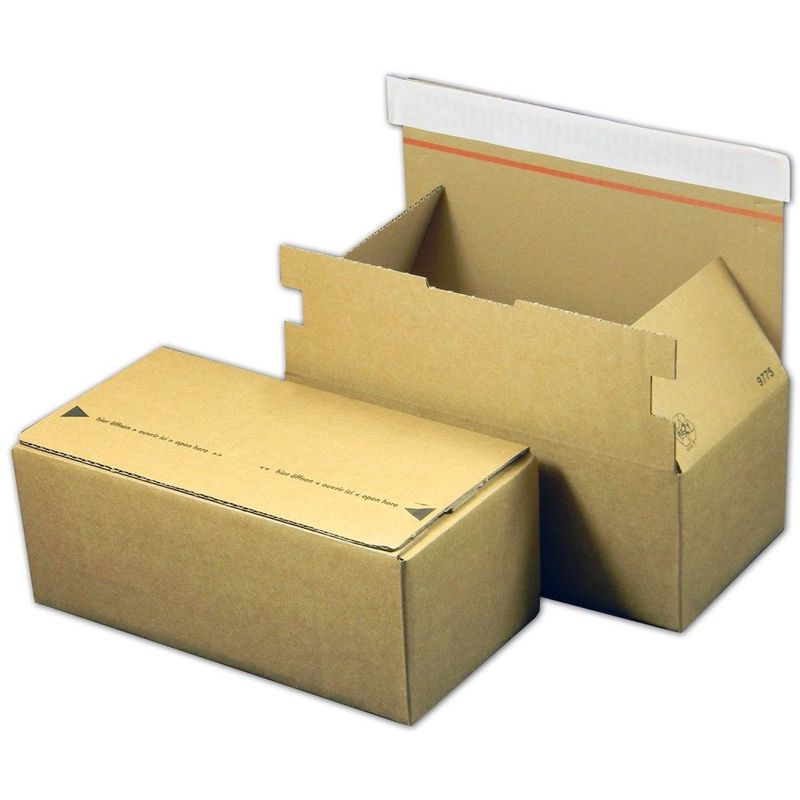 Lot de 10 Boîtes postales brunes 160x80x80 mm
