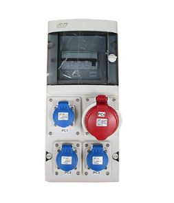 Mcidst0022 - Armoire électrique de chantier - H2MC - Coffret 4 prises - Fil incandescent 650°C - Normes EN61439 et NF C 15-100_0
