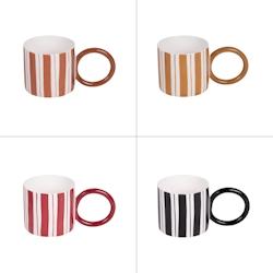 Mug Singita 35 cl x4 -  Multicolore Rond Porcelaine Table Passion 16x9 cm - multicolore porcelaine 3106232960956_0
