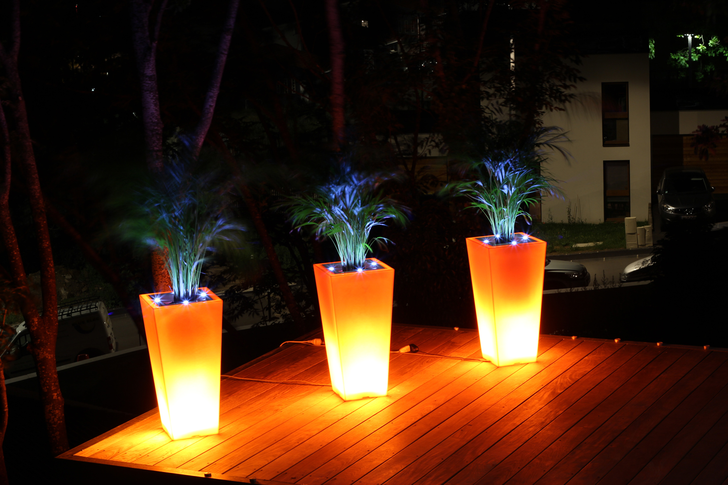 Pot Stark Colors® - Polyéthylène rotomoulé recyclable, double paroi, ultra-léger et résistant UV, modèle GC400_1