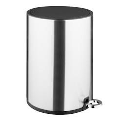 Poubelle à pédale ronde en acier brossé Jantex 3L - GAHT478_0