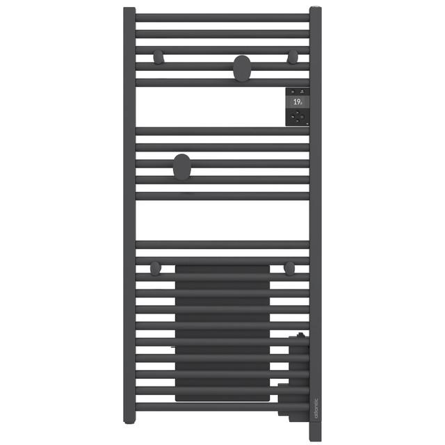 Radiateur sèche-serviettes connecté Doris 1000W Blanc carat - Atlantic - 850480_0