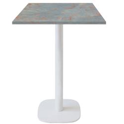 Restootab - Mange-debout 60x60cm - modèle Round blanc gris rouille - marron TB-ROUFF1-6060M-GR.ROU_0