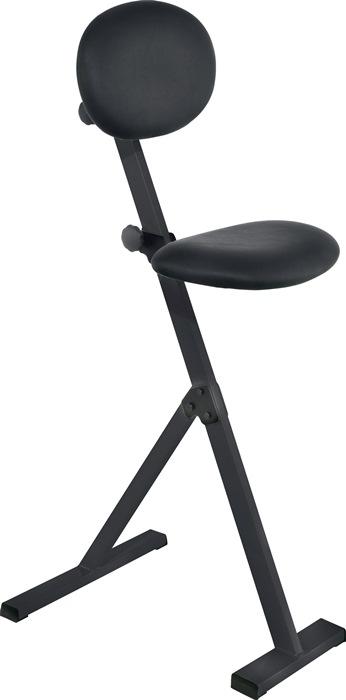 Siège assis-debout Ergo-Plus cuir synthétique réglage hauteur du siège 550-900 mm tube d'acier noir KAPPES_0