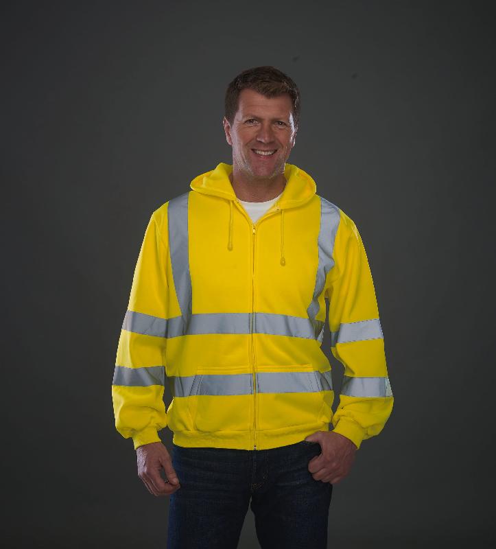 Sweat-shirt de travail zippé à capuche - Réf: YHVK07 - Yoko - Hi Vis Yellow et Orange - EN ISO20471 Classe 3_0