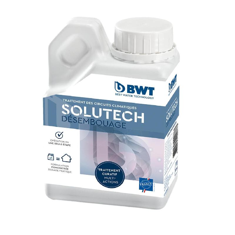 Traitement eau circuit de chauffage - BWT solutech nettoyage désembouage - bidon de 500 ml_0