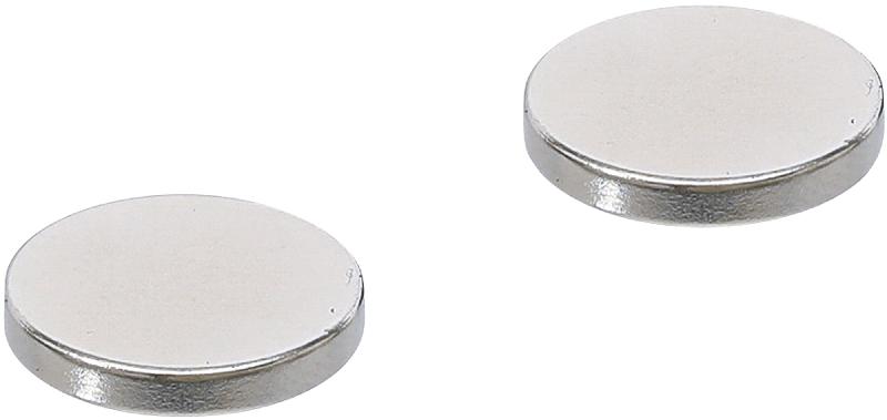 Jeu d'aimants extrappuissants - Ø18 mm - 2 pièces BGS DIY 79911 - Compact et universellement applicable_0