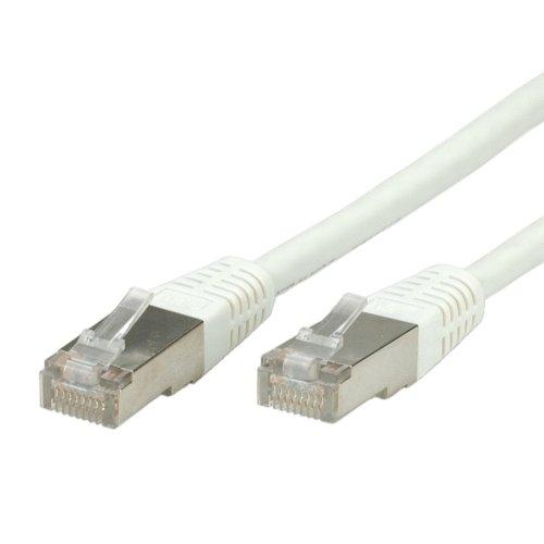 Câble RJ45 Roline 21.15.1356 - Cat6, double blindage, 3m, connecteurs plaqués or, blanc_0