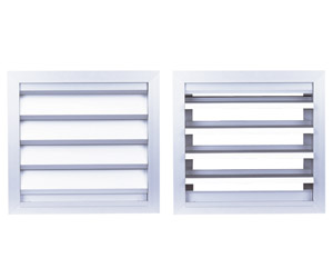 A27400V - Grille de ventilation en aluminium anodisé naturel - Dimensions sur mesure jusqu'à 2000x1966 mm_0