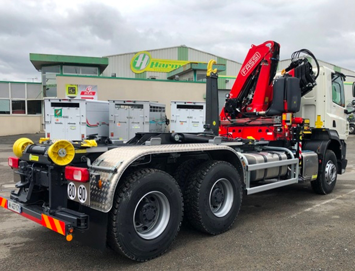 Bras de levage pour camion - Marrel AL 20S46 avec grue Fassi F175A.0.24 - bras hydraulique_0