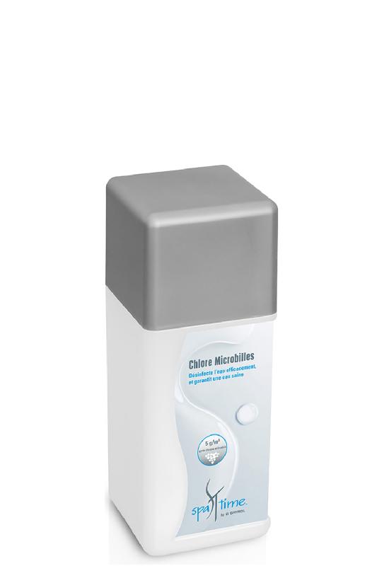 Chlore microbilles - Spa Time Bayrol - Bidon de 1kg pour désinfection des spas_0