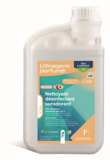 Désinfectant désodorisant Ultragerm verveine 1L doseur - B002 - bactéricide, fongicide, virucide_0