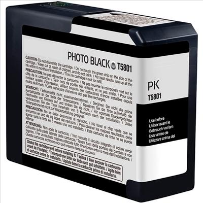 Epson - Cartouche d'encre photo noir pigmentaire pour traceur Stylus Pro 3800/3880 - 80ml_0
