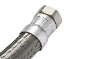 Flexible inox FF 11/2 DN40 pour applications industrielles - Tube EPDM, tressé inox AISI 304 - Réf. : flexindff112_0