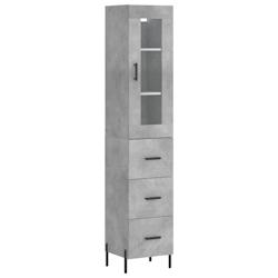 Helloshop26 - Buffet bahut commode armoire meuble de rangement organisateur cuisine salle de séjour salon haut 34,5 x 34 x 180 cm 02_0034324 - 300021_0