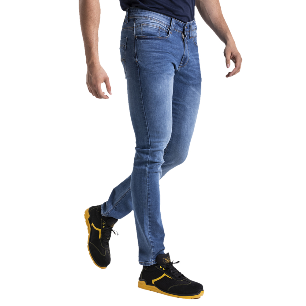 Jean WORK1 Stretch 98% coton 2% élasthanne 320g - Rica Lewis - Coupe droite ajustée avec denim stretch super stone_0