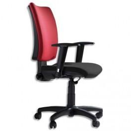 MT INTERNATIONAL SIÈGE ERGOCLASS CONTACT PERMANENT ROUGE NOIR PIED NYLON