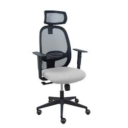 Piqueras y Crespo Silla Cilanco negra malla negra asiento bali gris claro brazo regulable cabecero regulable - gris multi-matériau 354SNM840B40B10CRP_0