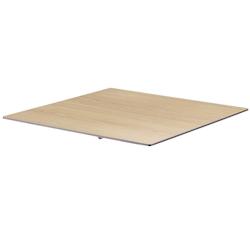 Oviala Business Plateau de table stratifié 60x60 cm chêne naturel - Oviala - marron métal 108751_0