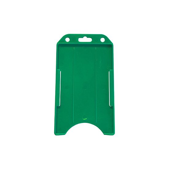 Porte-cartes ouvert horizontal - Lot de 10 - Taille carte de crédit - Plastique dur avec encoche pour le pouce_0