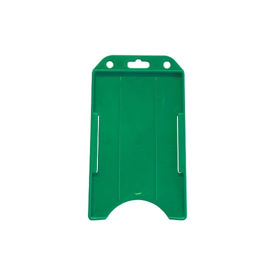 Porte-cartes ouvert horizontal - Lot de 10 - Taille carte de crédit - Plastique dur avec encoche pour le pouce_0