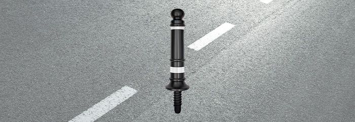 Potelets fixes - fixer - hauteur 700 mm_0