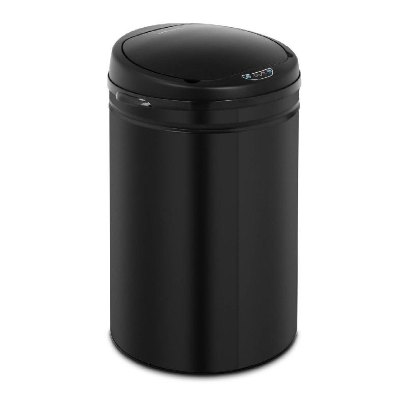 Poubelle automatique cuisine 50 litres - coloris rouge - récipient intérieur en acier au carbone - 14_0003104_0