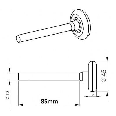 Roulette diamètre 45mm à roulements à billes_0