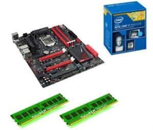 TIKOO KIT D'ÉVOLUTION : CARTE MÈRE ASUS MAXIMUS VI HERO + PROCESSEUR INTEL CORE I7-4770K + MÉMOIRE...