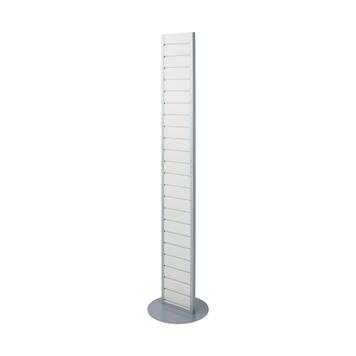 Tour FlexiSlot - Double face - Hauteur 1830 mm - Largeur utile 215 mm - Pied en acier argenté_0