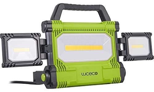 Luceco LW50BG2-EU - Projecteur de chantier LED ultra plat 50 W - 5000 lumens - IP54 - Blanc froid 6500K_0