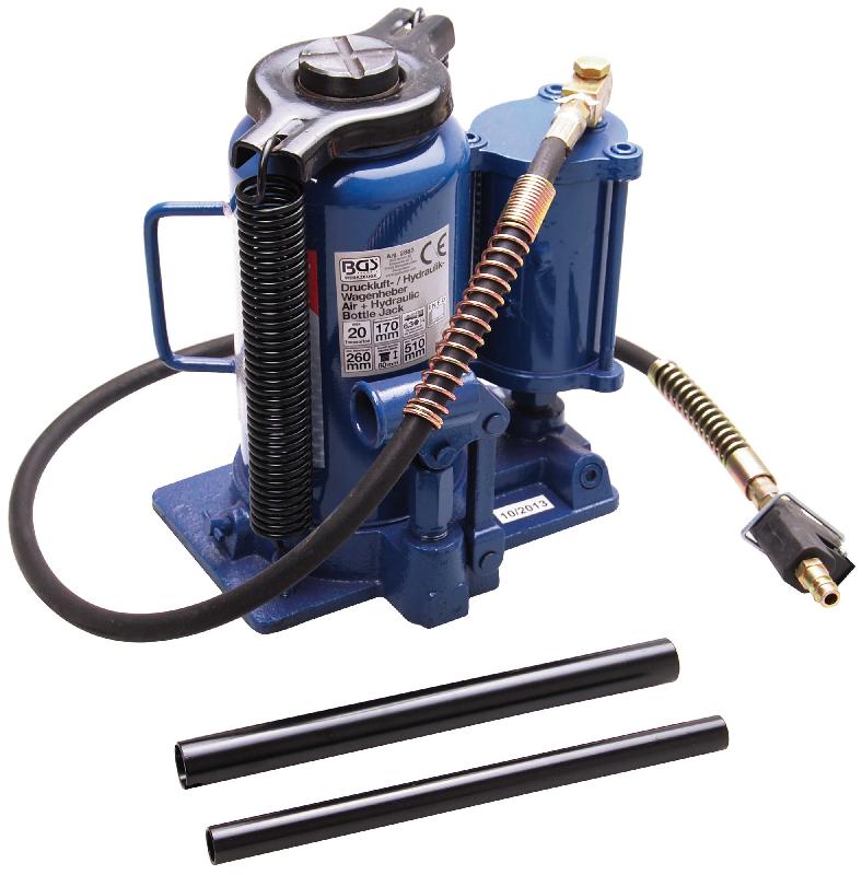 Cric hydropneumatique BGS 2883 - 20 T - Actionnement air comprimé et pompe manuelle_0