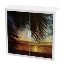 Armoire à rideaux décor mer - EasyOffice - Ambiance vacances et personnalisation logo_0