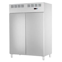 Armoire frigorifique 2 portes 530x650 gn 2/1 ou 400x600 - 1400x820x2010 mm - 380 W 230/1V - 77399509 Eurast - gris inox 77399509_0