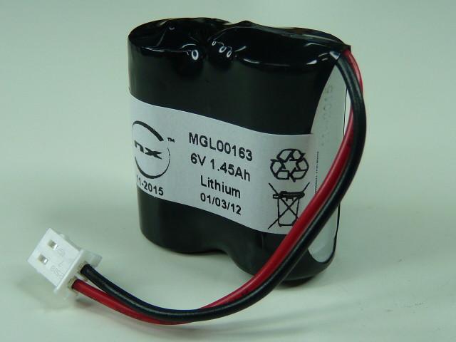 Batterie systeme alarme 2x cr123 2s1p st1 6v 1.45ah 5264_0