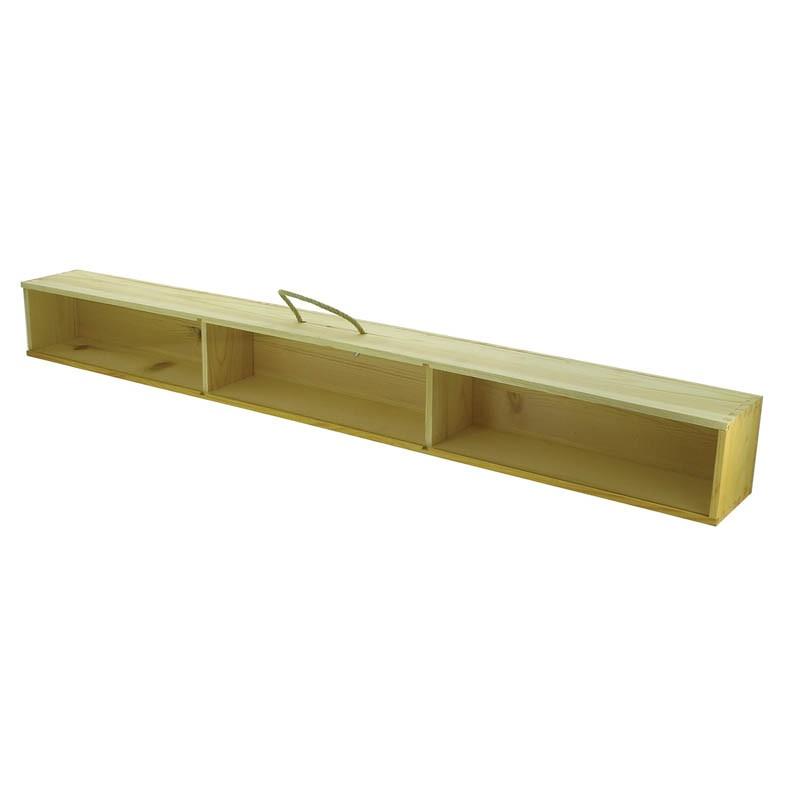 Boite rectangle bois 3 compartiments 100cm -_0