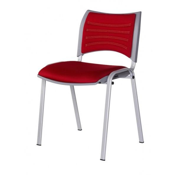 Chaise d'accueil tissu Anita - Noir_1