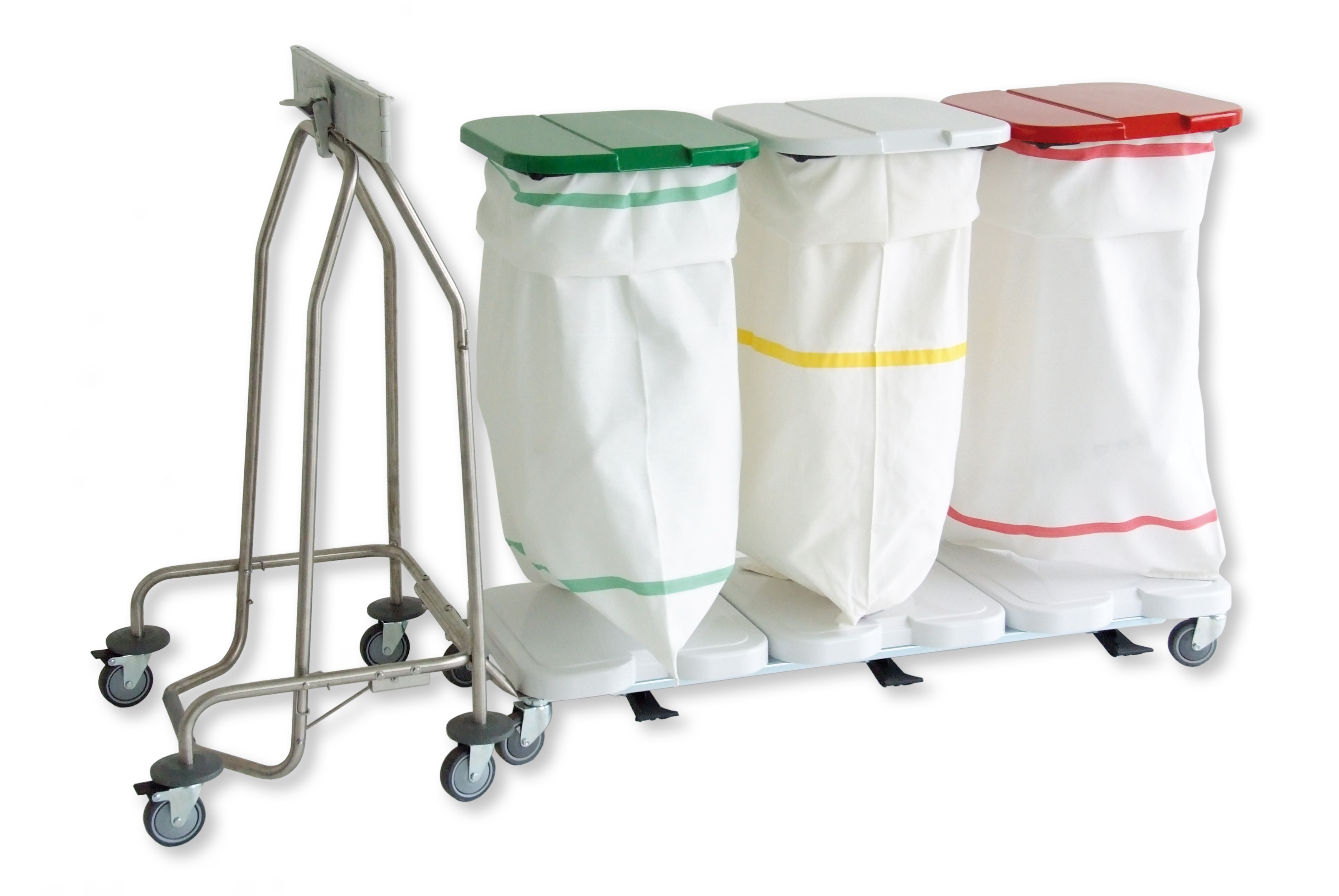 Chariot porte-sacs  avec collecteur de déchets - ALVI_0