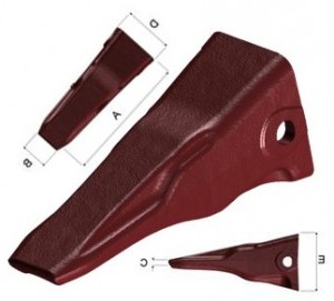 Dents de godet MTG système Ripmet S standard - ME50S - Taille 50 - Excellente résistance et pénétration_0