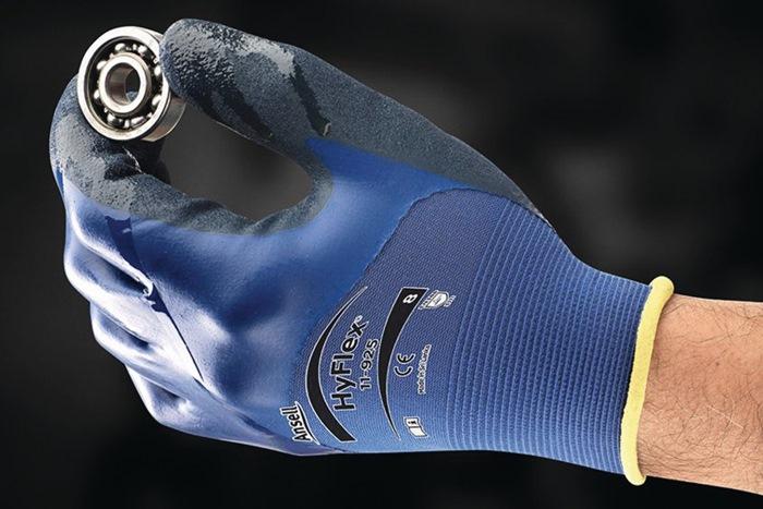 Gant HyFlex® 11-925 taille 9 bleu EN 388 catégorie EPI II Spandex/tissu de nylon avec nitrile ANSELL_0