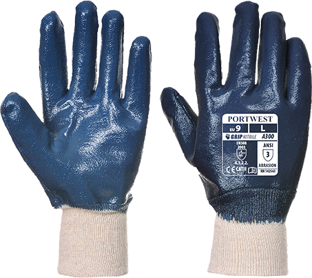 Gant nitrile A300 marine XXL - entièrement enduit, résistant aux huiles et à l'abrasion_0