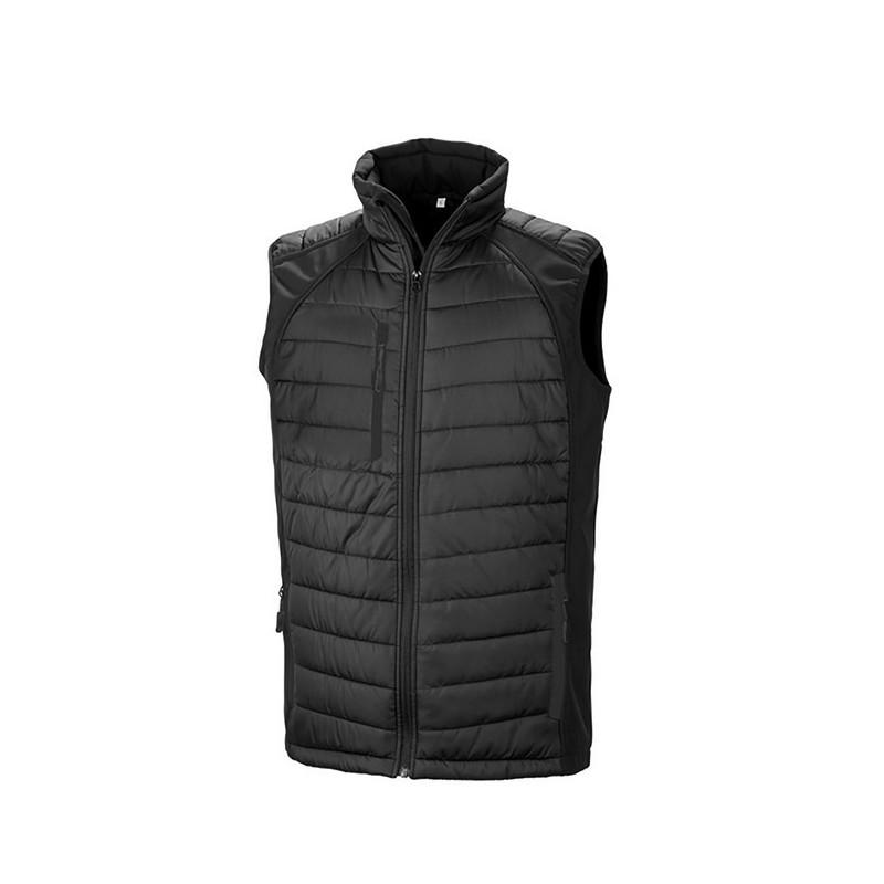 Gilet softshell rembourré Black Compass recyclé - Ref R238X - Tissu REPREVE® et TOPGREEN®_0