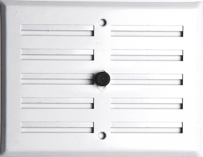 Grille d'aération réglable en aluminium laqué - 13 x 17 cm - Pose à visser - Usage intérieur et extérieur_0