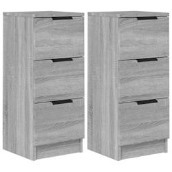 Helloshop26 - Buffet bahut commode armoire meuble de rangement organisateur cuisine salle de séjour salons lot de 2 sonoma 30 x 30 x 02_0036941 - 300_0