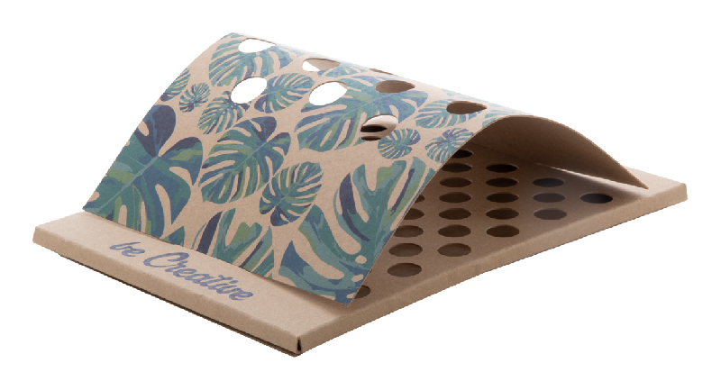 Porte-stylo en papier kraft sur mesure - impression quadri incluse - minimum 100 pièces_0