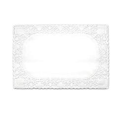 Sabert Dentelles papier blanc économiques menu rectangles 30 x 40 cm (1000 unités) - blanc papier 50003040_0