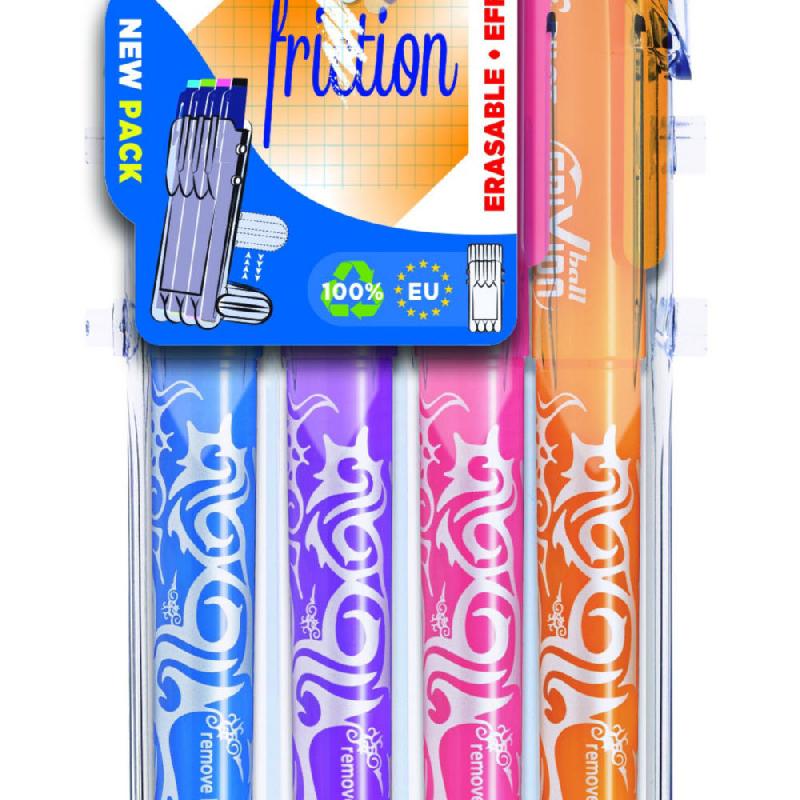 Stylo roller encre gel effacable pilot frixion ball bleu 0 7 mm