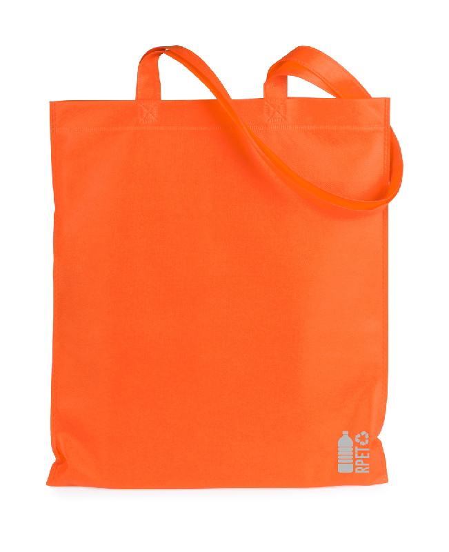 Tote bag en RPET non tissé - 70 g/m² - avec anses longues - labélisé RPET_0