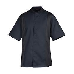 Veste de cuisine mixte col éponge manches courtes  Siaka noir T.XXL Robur - 5 noir polyester 3609120436309_0