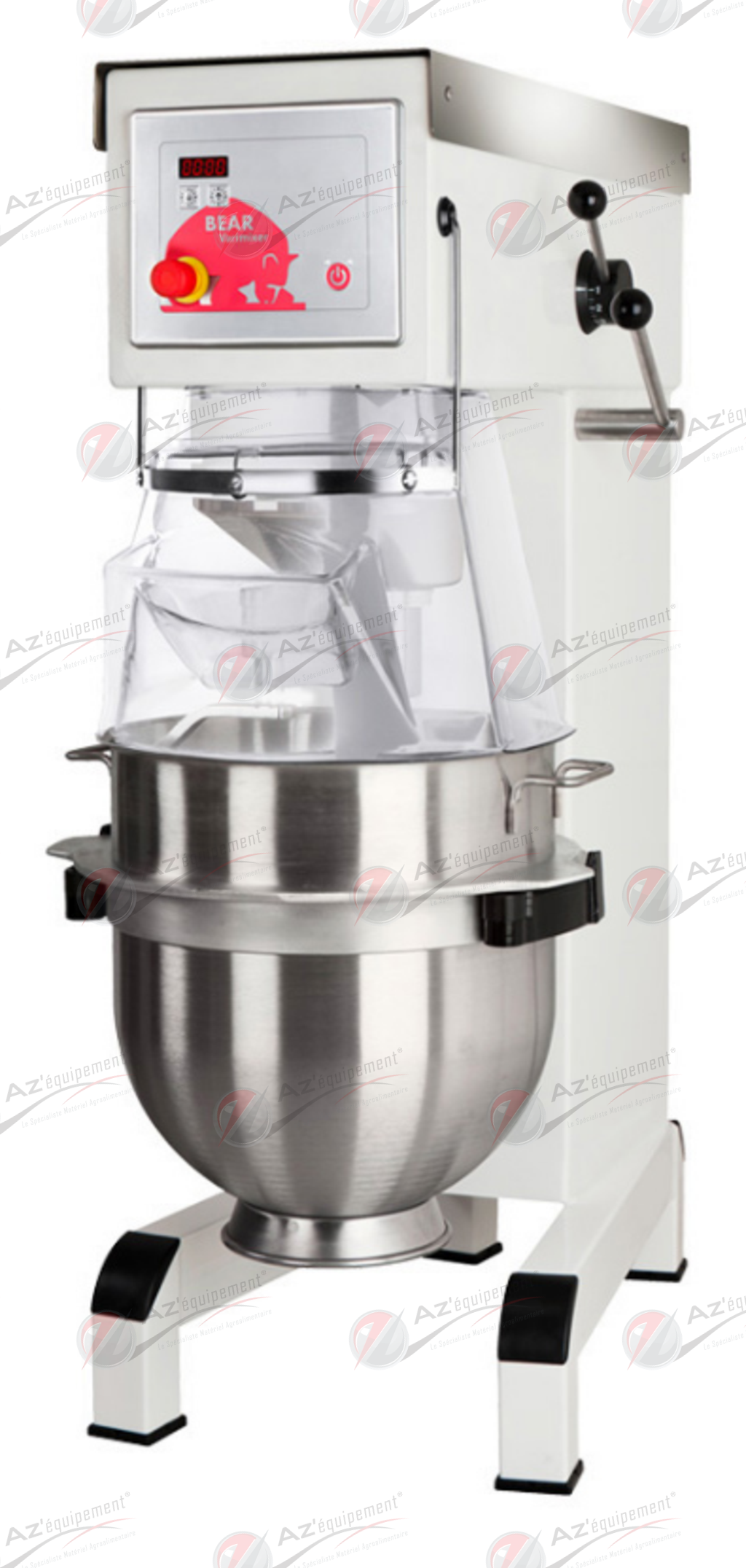 Batteur mélangeur Bear AR100 - modèle ergonomique et silencieux avec variateur de vitesse et outils inoxydables_0